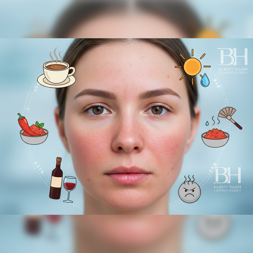 Розацеа: Полный гид по триггерам и советы от Beauty House Cosmetology