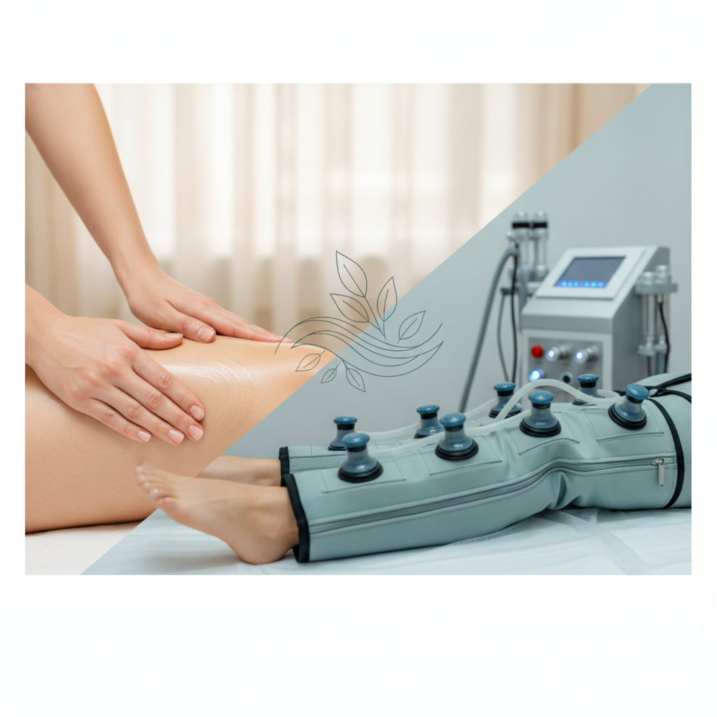 Manual or mechanical lymphatic drainage for cellulite: which one to choose?