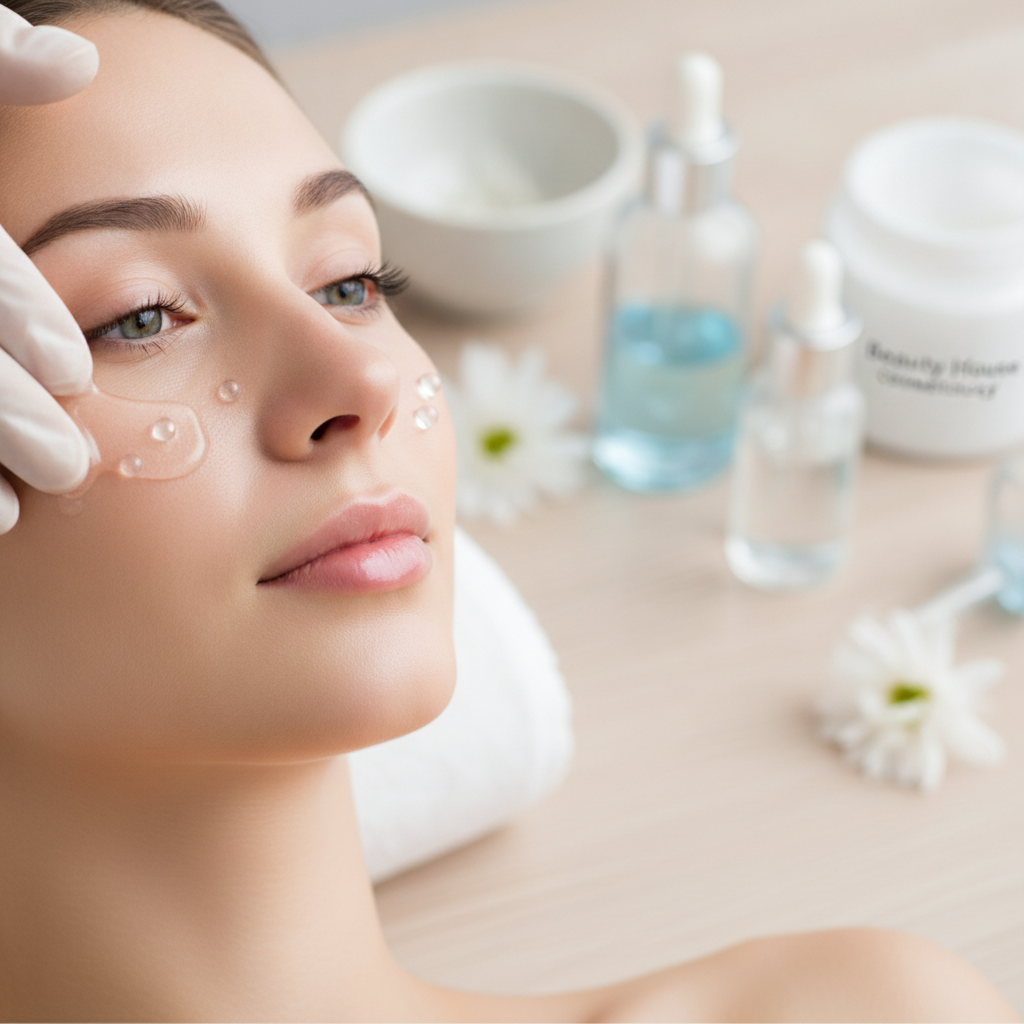 Интенсивное увлажнение лица гиалуроновой кислотой: Секрет сияющей кожи в Beauty House Cosmetology