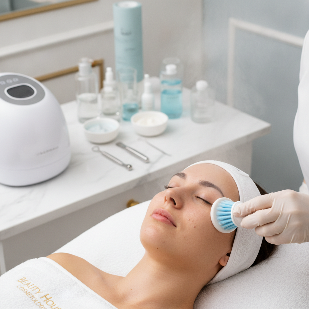 Чистка лица для кожи, склонной к черным точкам и загрязнениям в Beauty House Cosmetology